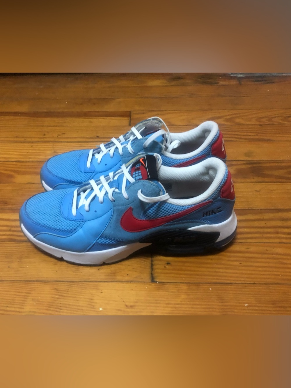 Nike Air Max Excee University Blue and Red Low-Top Sneakers